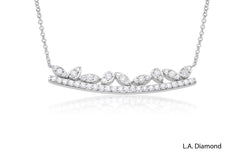 14K Gold & Diamond Modern Bar Pendant Necklace 14K Gold & Diamond Modern Bar Pendant Necklace