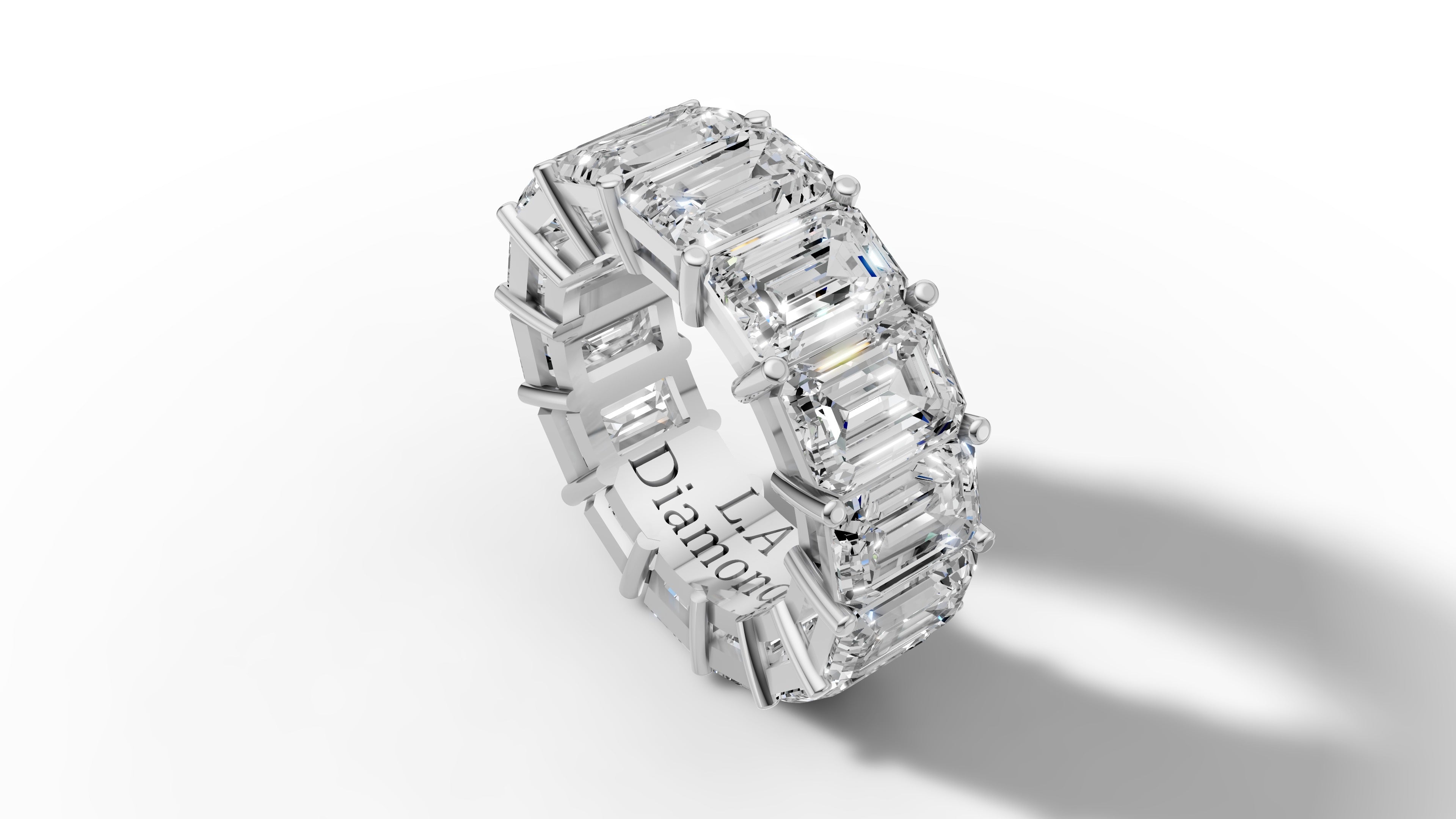 14K Gold Emerald-Cut Diamond Eternity Band (6.00 ct) 14K Gold Emerald-Cut Diamond Eternity Band (6.00 ct)
