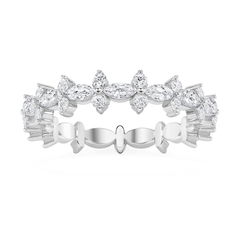 14K Gold Marquise & Round Diamond Eternity Band (5/8 ct) 14K Gold Marquise & Round Diamond Eternity Band (5/8 ct)