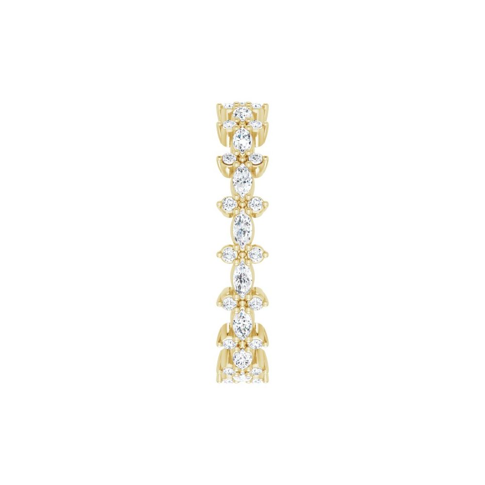 14K Gold Marquise & Round Diamond Eternity Band (5/8 ct) 14K Gold Marquise & Round Diamond Eternity Band (5/8 ct)
