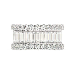 14K White Gold Diamond Baguette Anniversary Wedding Ring (5.15 ct) 14K White Gold Diamond Baguette Anniversary Wedding Ring (5.15 ct)