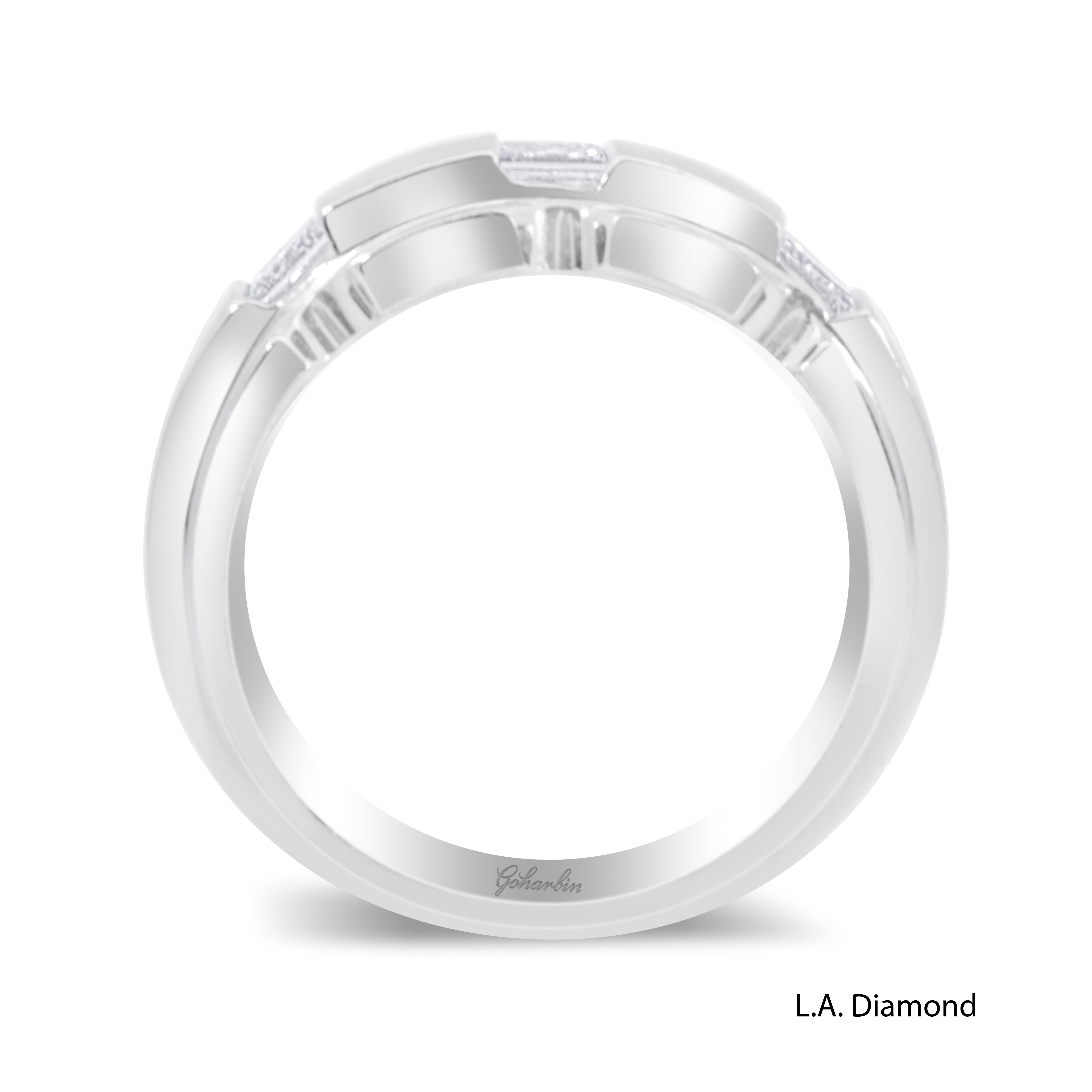14K White Gold Diamond Emerald-Cut Wedding Band (0.85 ct T.W.) 14K White Gold Diamond Emerald-Cut Wedding Band (0.85 ct T.W.)