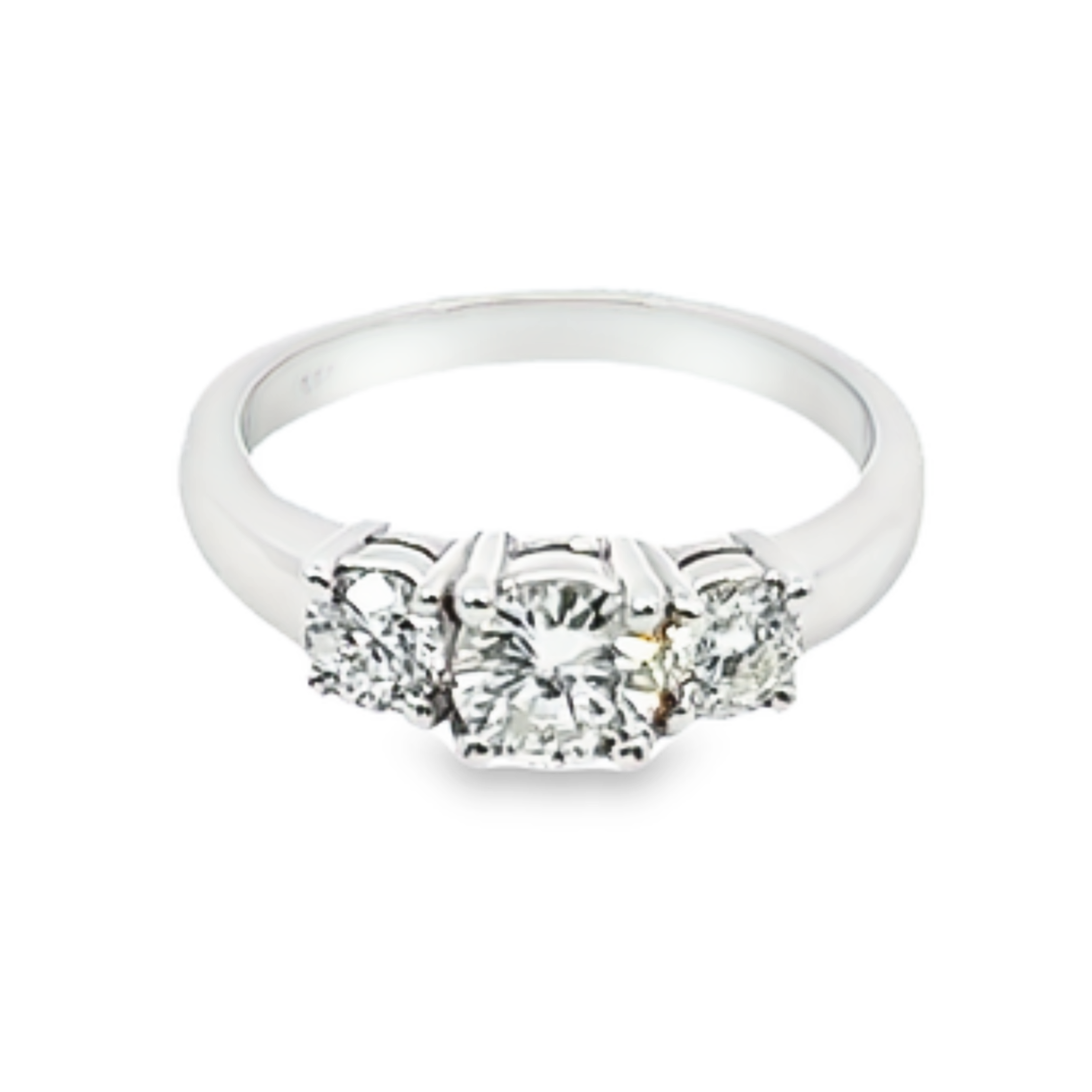 14K White Gold Diamond Round Cut Engagement Ring – 0.60ct 14K White Gold Diamond Round Cut Engagement Ring – 0.60ct