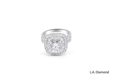 14K White Gold Diamond Round Cut Halo Engagement Ring (1.00 ct) 14K White Gold Diamond Round Cut Halo Engagement Ring (1.00 ct)