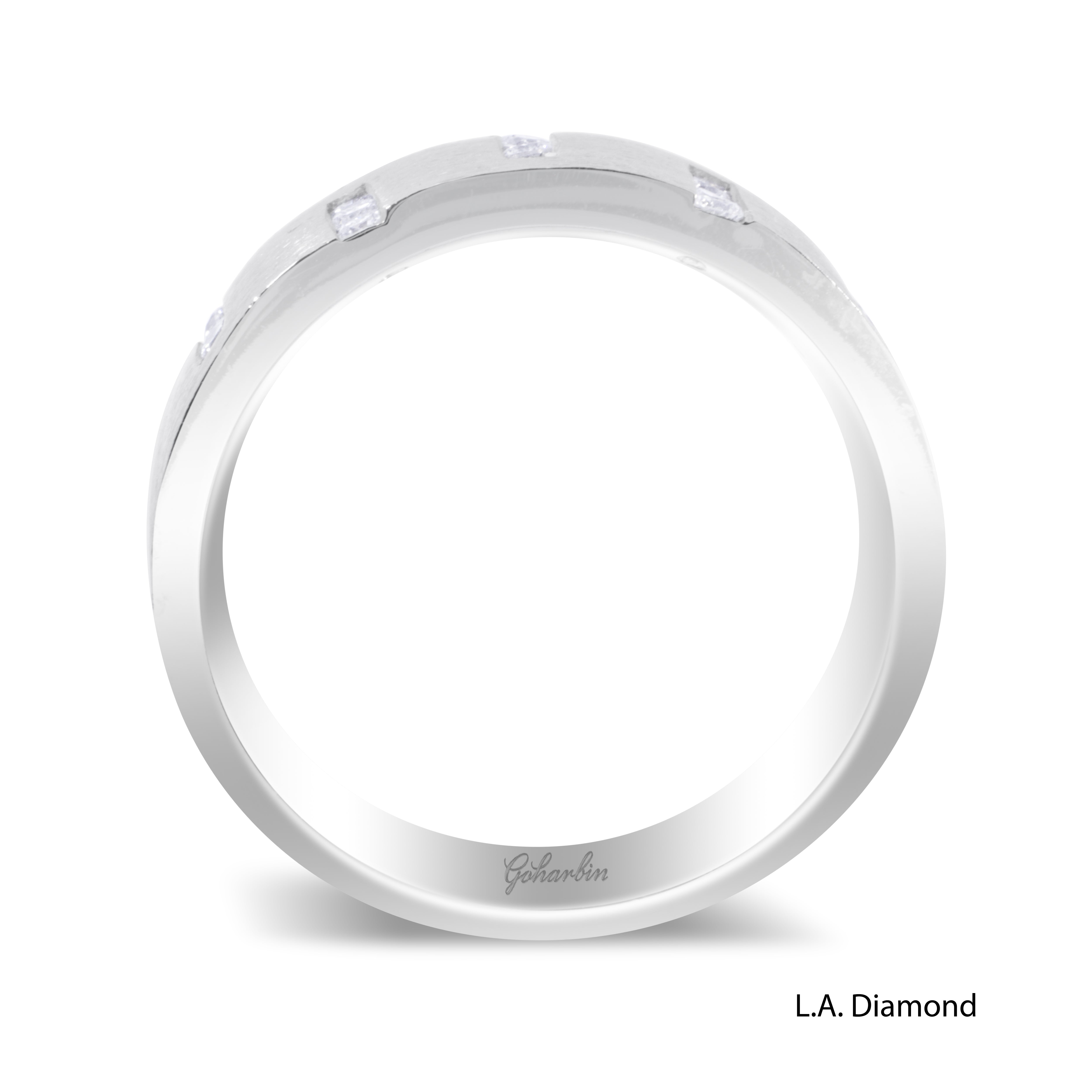 14K White Gold Diamond Round Cut Wedding Band (0.52 ct T.W.) 14K White Gold Diamond Round Cut Wedding Band (0.52 ct T.W.)