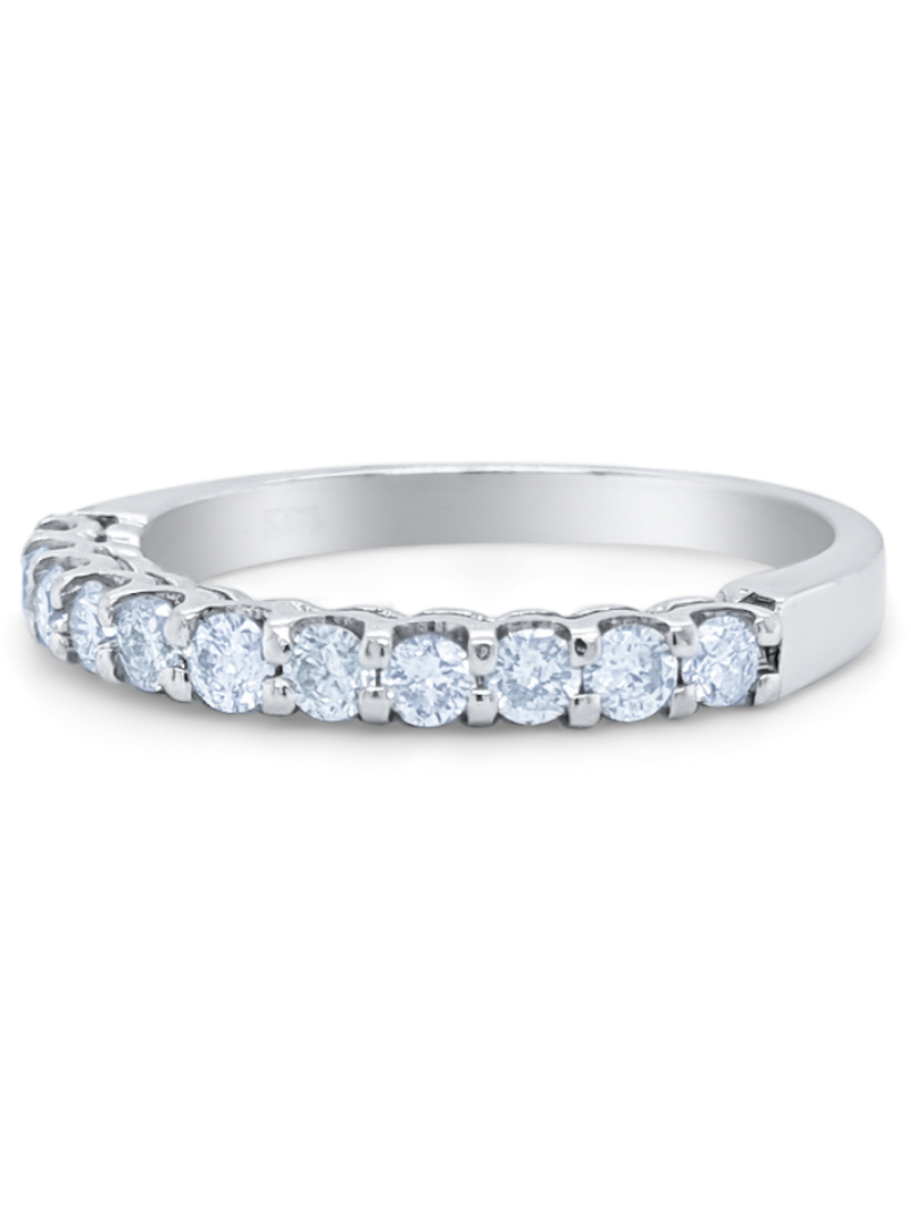 14K White Gold Diamond Round Cut Wedding Ring (0.75 ct) 14K White Gold Diamond Round Cut Wedding Ring (0.75 ct)