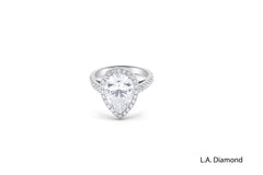 14K White Gold Pear Cut Diamond Engagement Ring 14K White Gold Pear Cut Diamond Engagement Ring