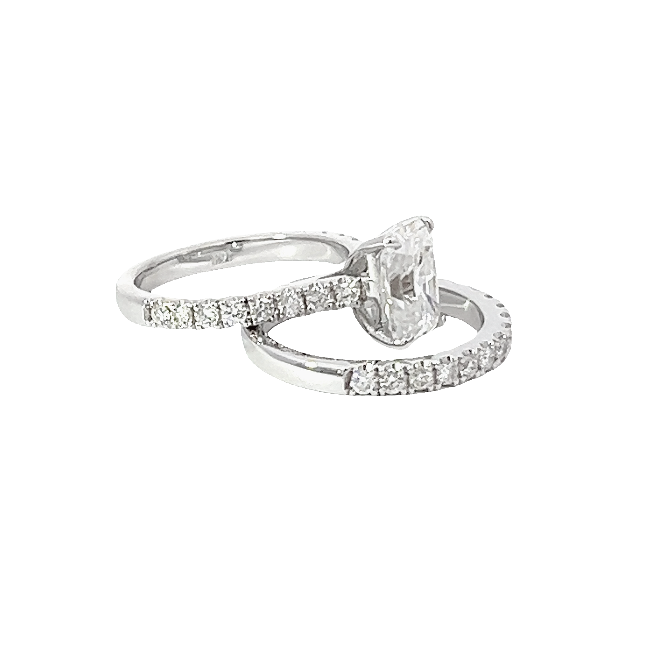 14K White Gold Radiant Cut Diamond Engagement Ring 14K White Gold Radiant Cut Diamond Engagement Ring