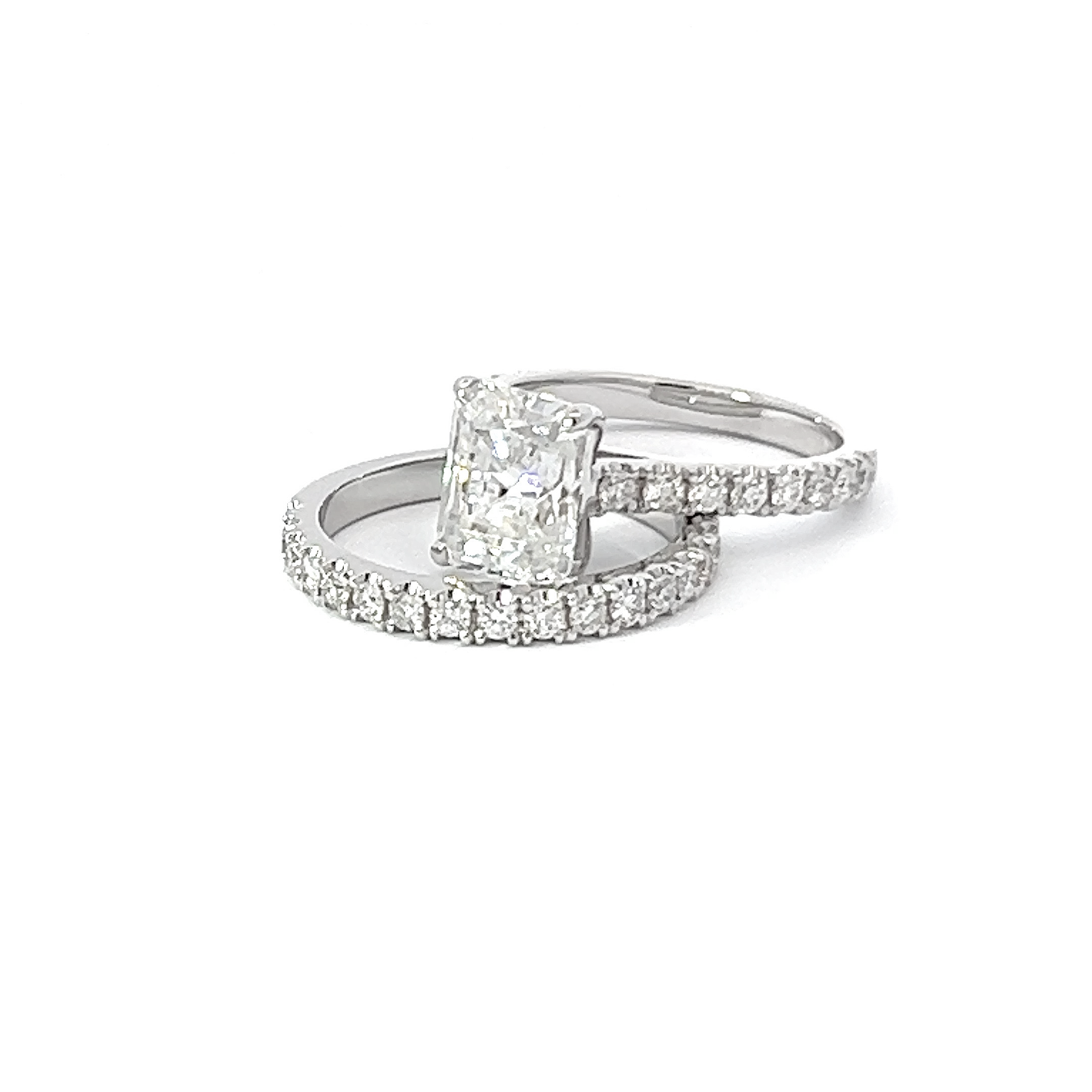 14K White Gold Radiant Cut Diamond Engagement Ring 14K White Gold Radiant Cut Diamond Engagement Ring