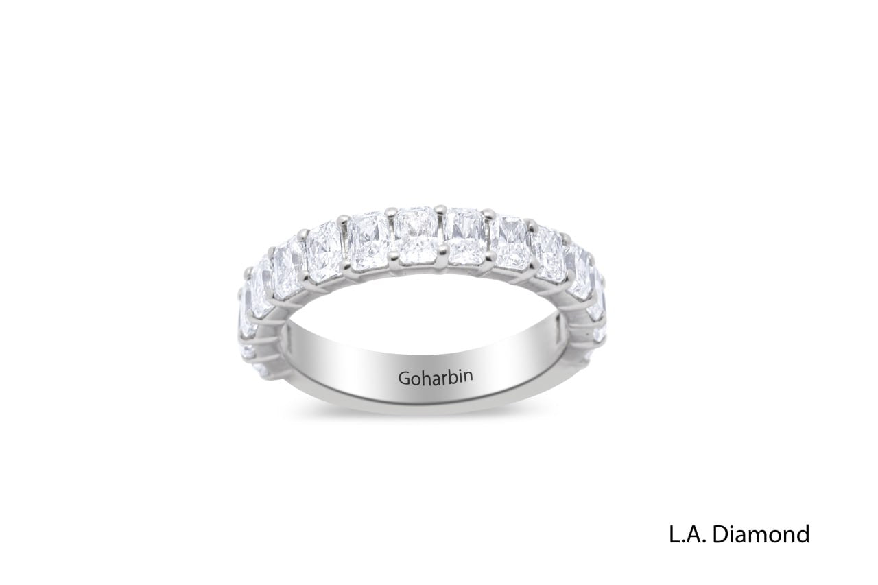14K White Gold Radiant Diamond Wedding Band (2.13 ctw) 14K White Gold Radiant Diamond Wedding Band (2.13 ctw)