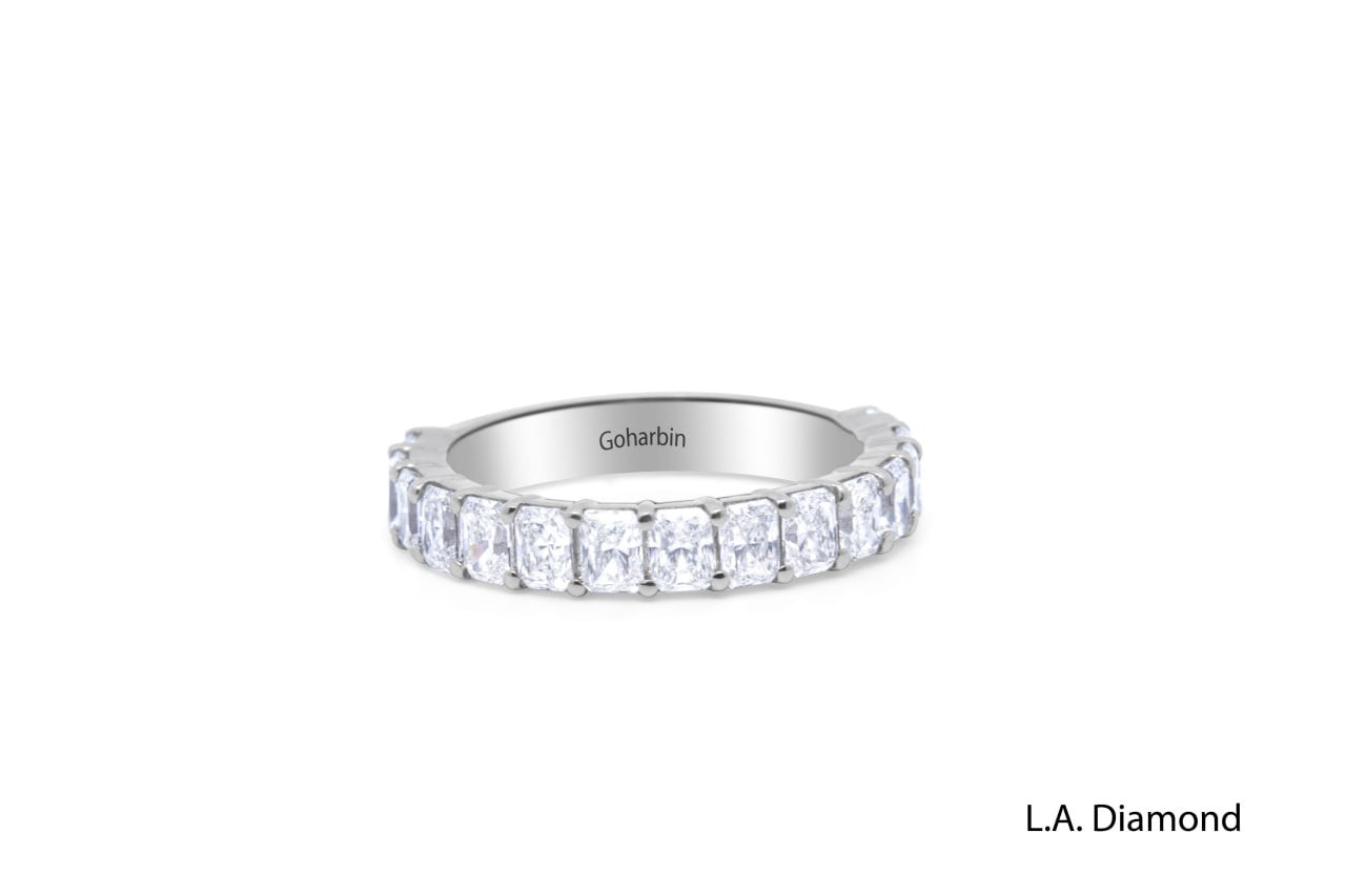 14K White Gold Radiant Diamond Wedding Band (2.13 ctw) 14K White Gold Radiant Diamond Wedding Band (2.13 ctw)