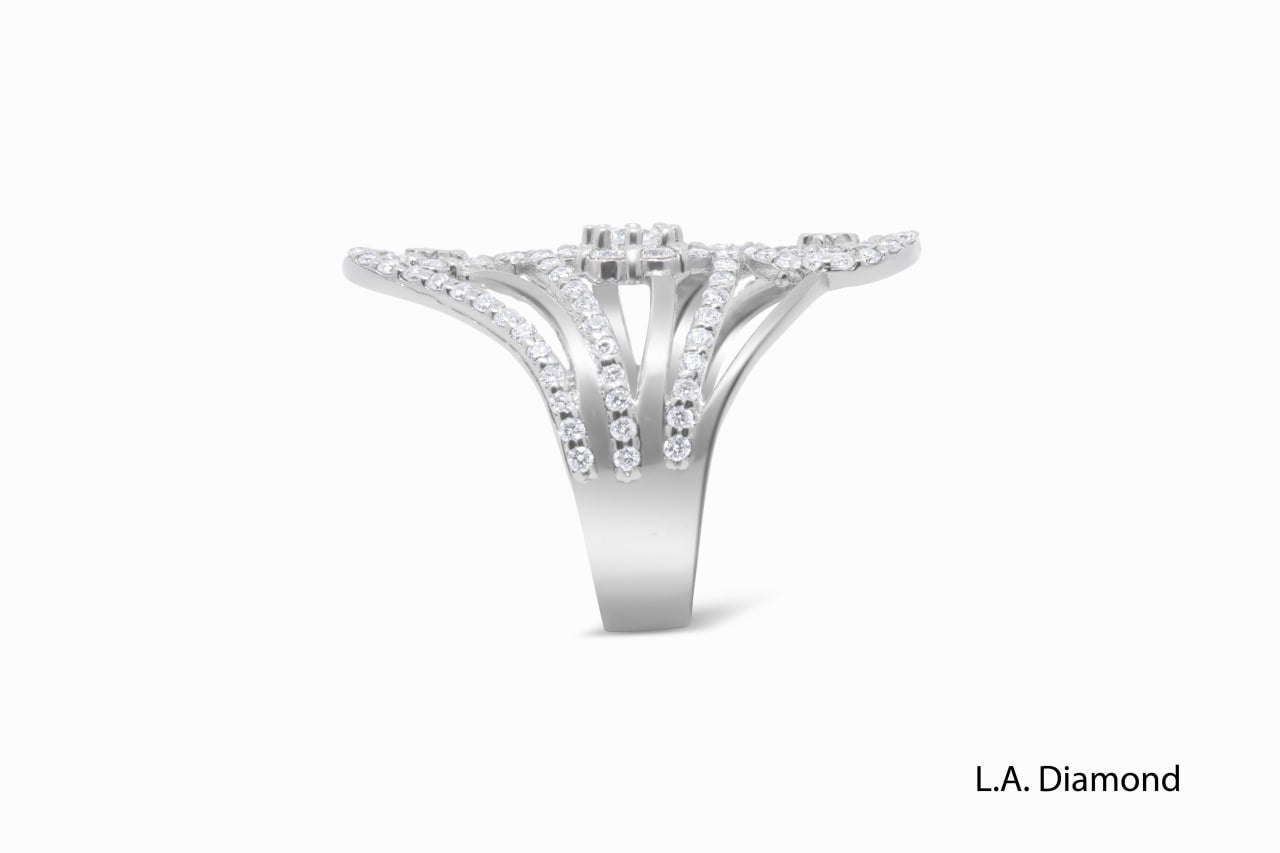 14K White Gold Round Cut Diamond Ring (1.86 ct) 14K White Gold Round Cut Diamond Ring (1.86 ct)