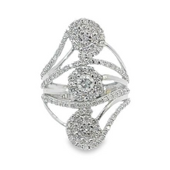 14K White Gold Round Cut Diamond Ring (1.86 ct) 14K White Gold Round Cut Diamond Ring (1.86 ct)