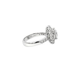 14K White Gold Round Diamond Cut Engagement Ring (6.30 g) 14K White Gold Round Diamond Cut Engagement Ring (6.30 g)