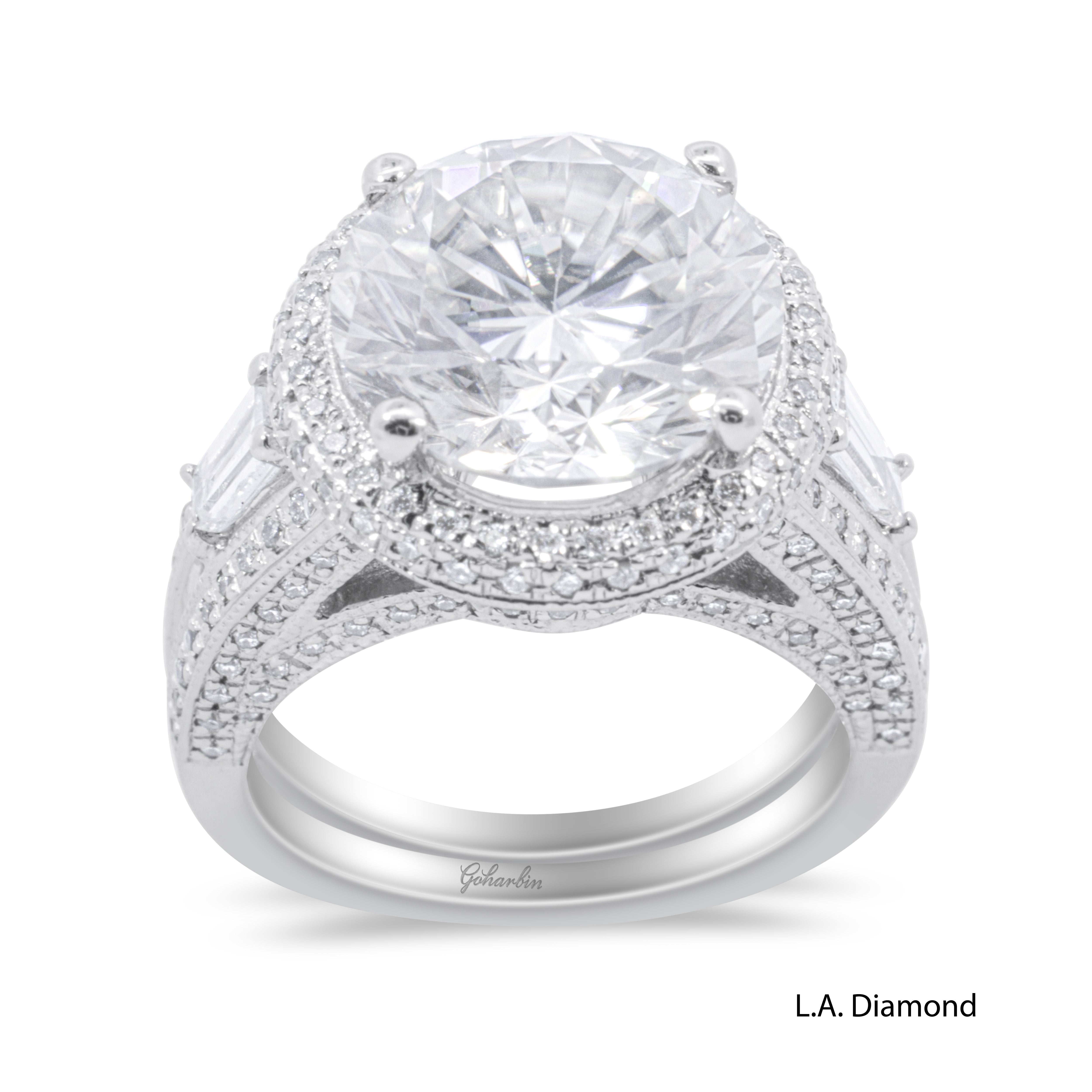 14K White Gold Round Diamond Engagement Ring (12.35 g) 14K White Gold Round Diamond Engagement Ring (12.35 g)
