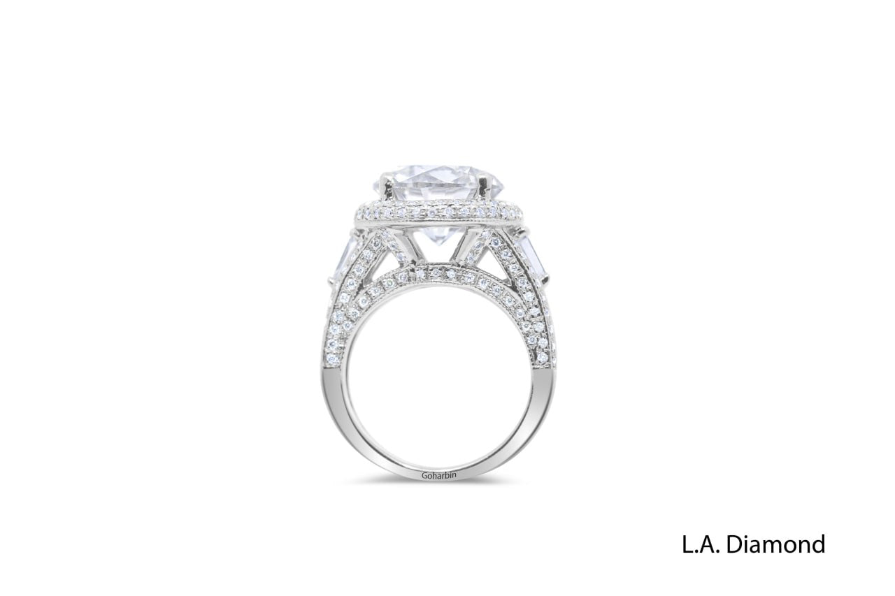 14K White Gold Round Diamond Engagement Ring (12.35 g) 14K White Gold Round Diamond Engagement Ring (12.35 g)