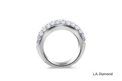 14K White Gold Round Diamond Eternity Band (2.50 ct) 14K White Gold Round Diamond Eternity Band (2.50 ct)