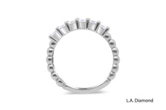 14K White Gold Round Diamond Half-Eternity Band (1.00 ct) 14K White Gold Round Diamond Half-Eternity Band (1.00 ct)