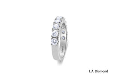 14K White Gold Round Diamond Half-Eternity Band (1.55 ct) 14K White Gold Round Diamond Half-Eternity Band (1.55 ct)