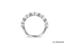 14K White Gold Round Diamond Half-Eternity Band (1.55 ct) 14K White Gold Round Diamond Half-Eternity Band (1.55 ct)