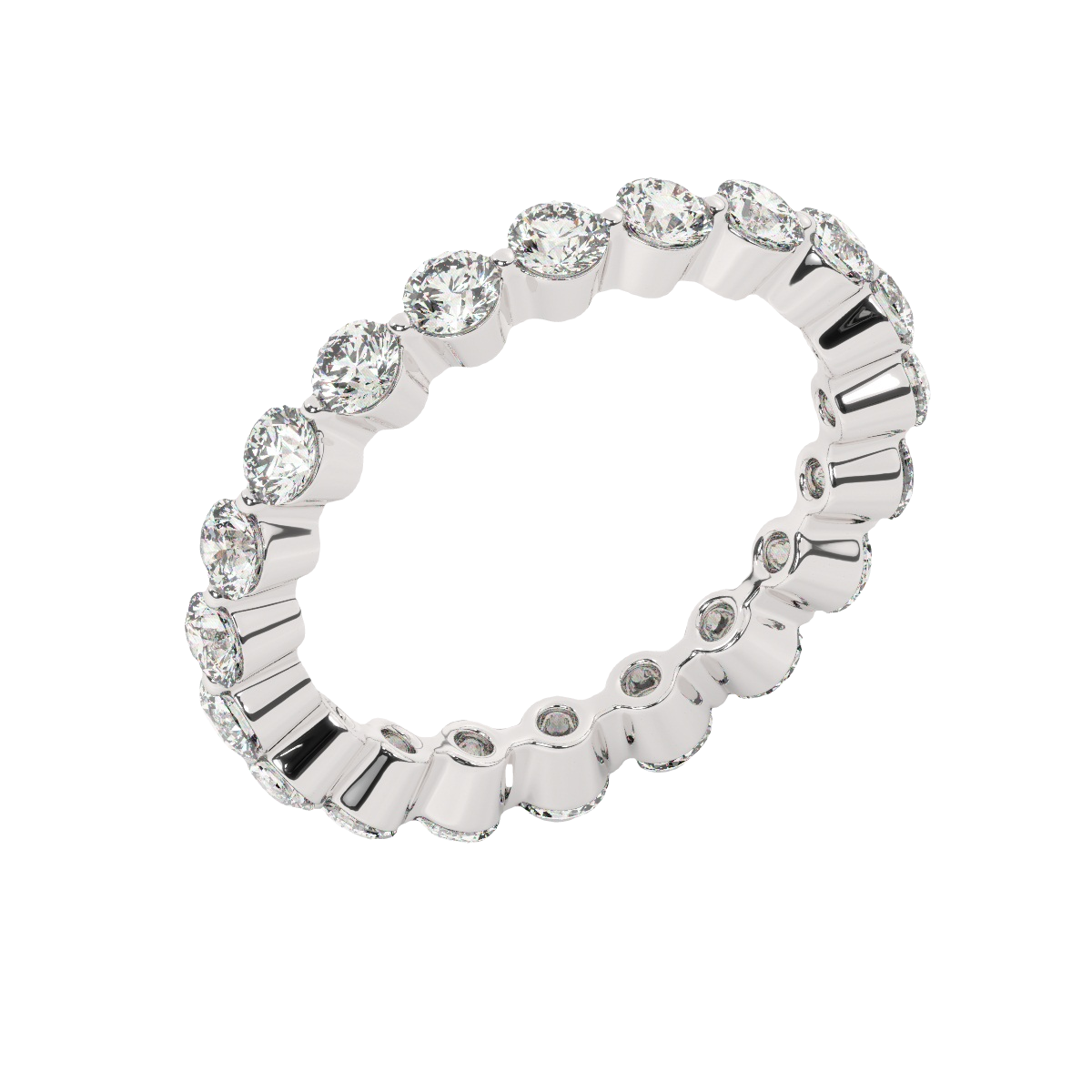 14K White Gold Round Diamond Ring (1.50 ct) 14K White Gold Round Diamond Ring (1.50 ct)