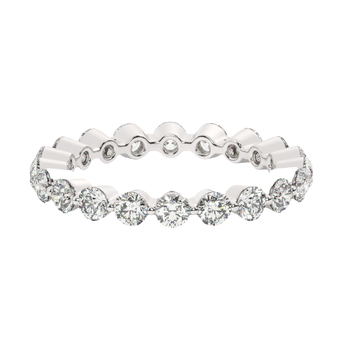 14K White Gold Round Diamond Ring (1.50 ct) 14K White Gold Round Diamond Ring (1.50 ct)