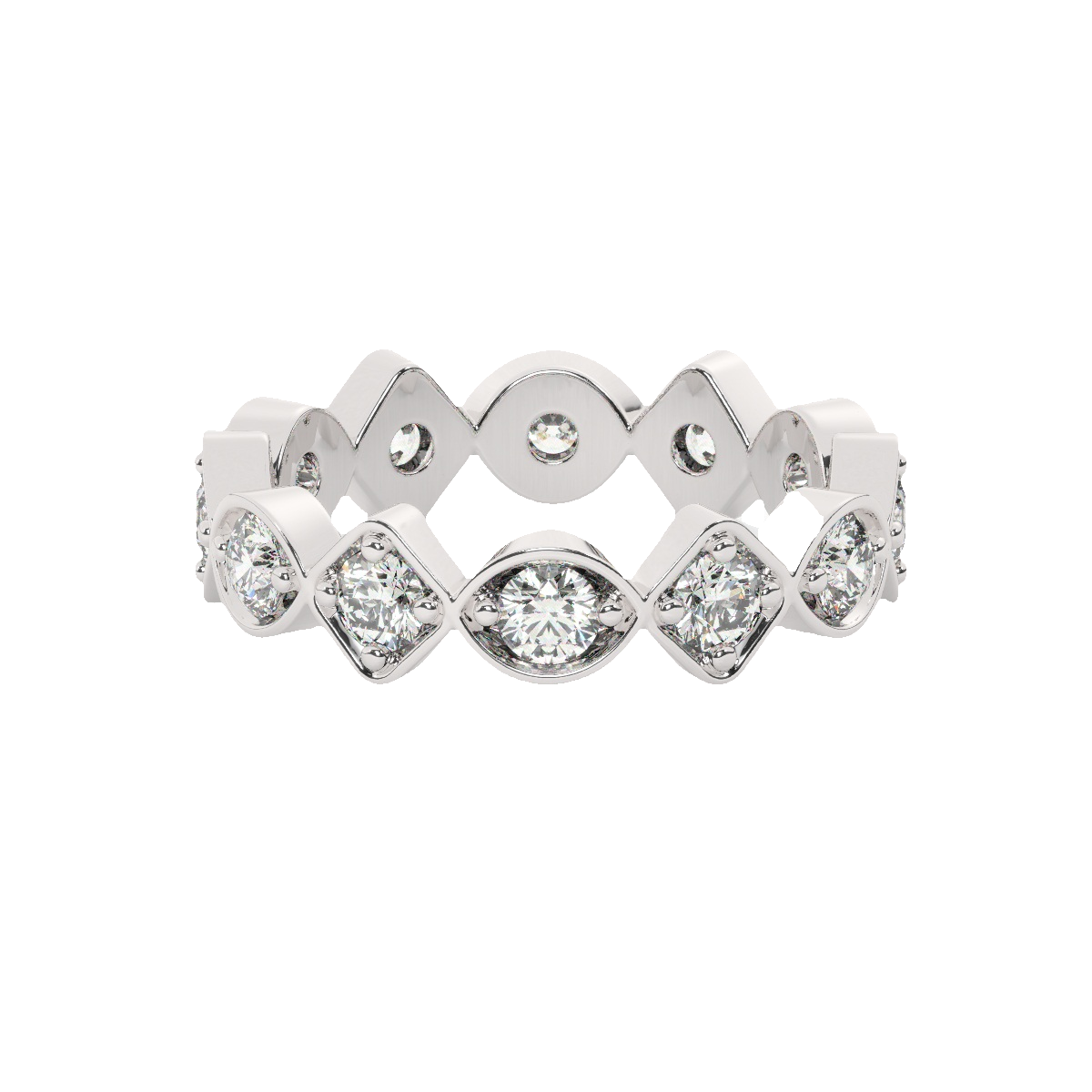 14K White Gold Round Diamond Wedding Ring (1.20 ct) 14K White Gold Round Diamond Wedding Ring (1.20 ct)