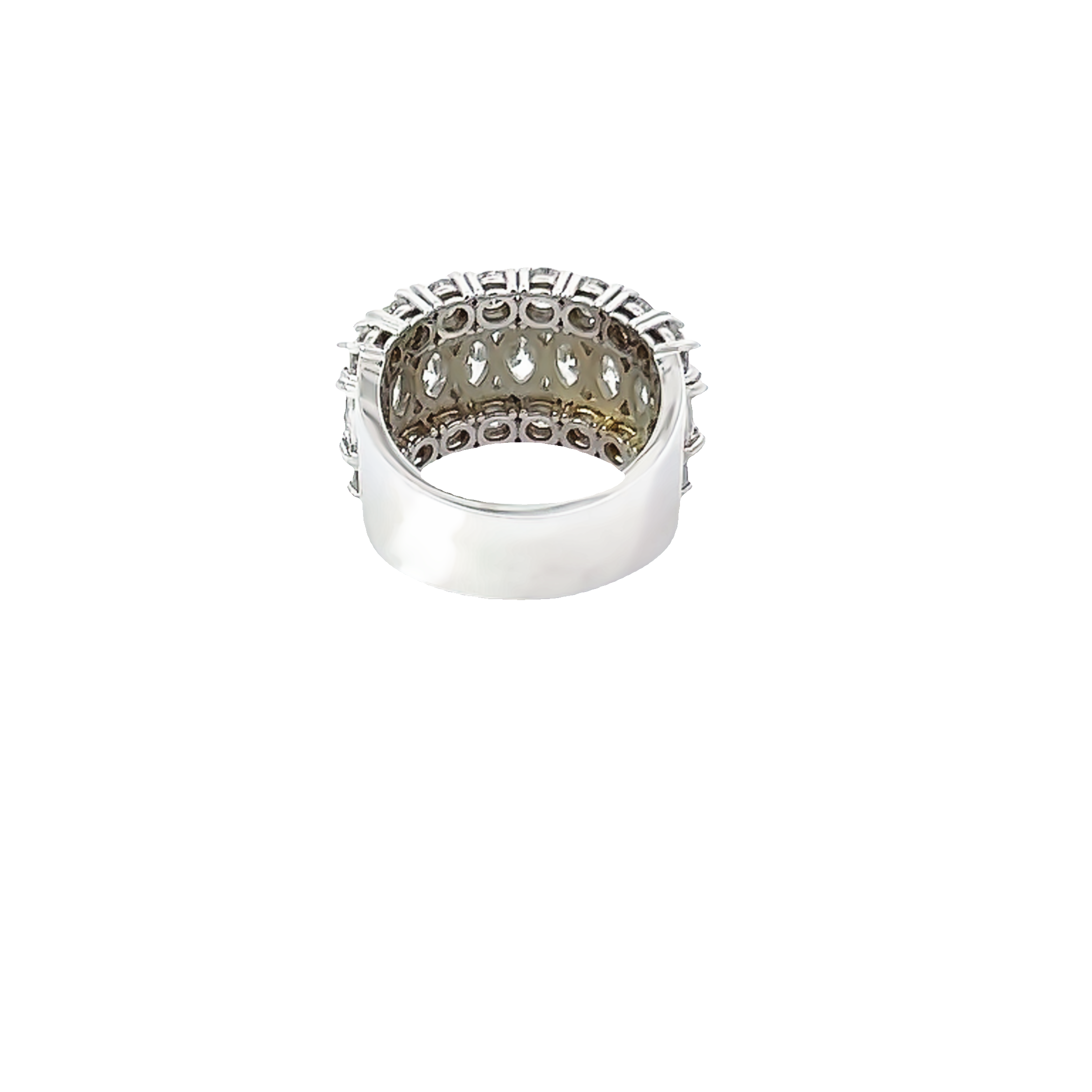 14K White Gold Round & Oval Diamond Wedding Band (3.20 ct) 14K White Gold Round & Oval Diamond Wedding Band (3.20 ct)