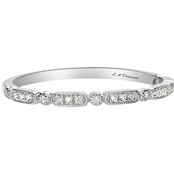 14K White Gold Vintage-Style Diamond Eternity Band (1.00 ct tw) 14K White Gold Vintage-Style Diamond Eternity Band (1.00 ct tw)