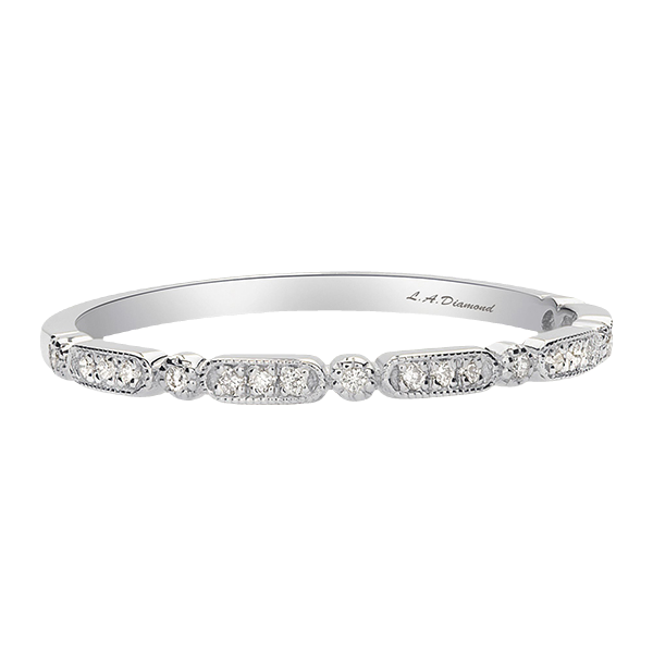 14K White Gold Vintage-Style Diamond Eternity Band (1.00 ct tw) 14K White Gold Vintage-Style Diamond Eternity Band (1.00 ct tw)