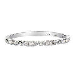 14K White Gold Vintage-Style Diamond Eternity Band (1.00 ct tw) 14K White Gold Vintage-Style Diamond Eternity Band (1.00 ct tw)