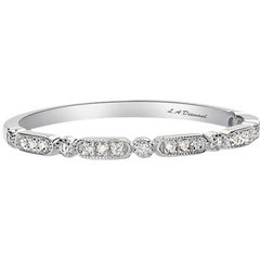 14K White Gold Vintage-Style Diamond Eternity Band (1.00 ct tw) 14K White Gold Vintage-Style Diamond Eternity Band (1.00 ct tw)