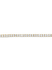 14k Yellow Gold Diamond Round Cut Infinity Tennis Bracelet 7c