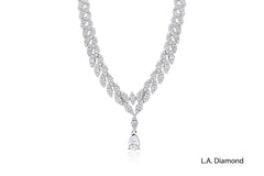 18k White Gold Diamond  Necklace