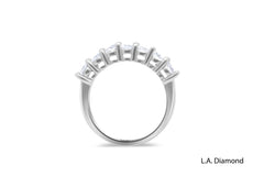 1.55 ctw Round Brilliant Diamond Engagement Ring Set in 14k Gold - 7 Stone Diamond Ring 1.55 ctw Round Brilliant Diamond Engagement Ring Set in 14k Gold - 7 Stone Diamond Ring