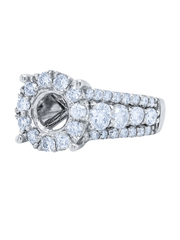 14k White Gold Diamond Round Cut Engagement Ring 2.35c - LA DIAMOND 14k White Gold Diamond Round Cut Engagement Ring 2.35c - LA DIAMOND