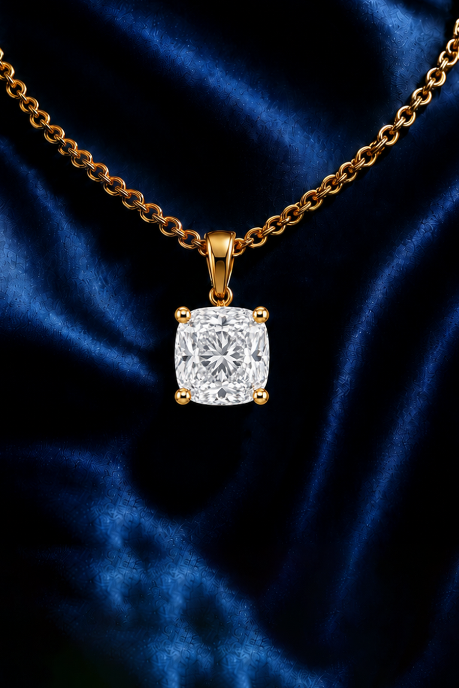 Cushion diamond ring