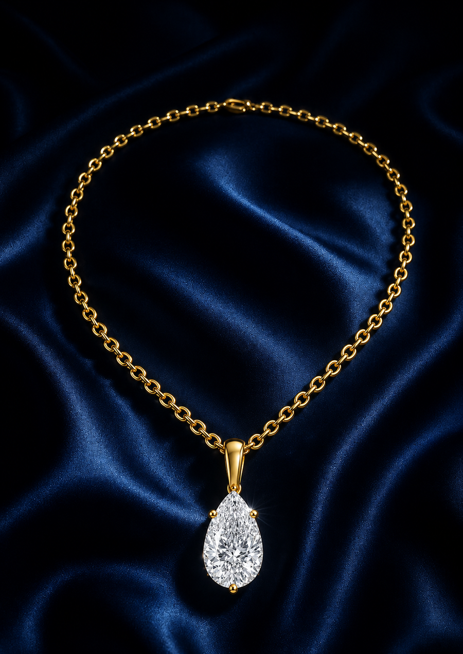 Pear diamond ring