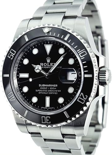 Vintage Rolex Submariner Date with Black Dial Face 16800