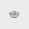 14K White Gold Round Cut Diamond Engagement Ring 14K White Gold Round Cut Diamond Engagement Ring