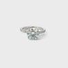 14K White Gold Round Cut Diamond Infinity Engagement Ring 14K White Gold Round Cut Diamond Infinity Engagement Ring