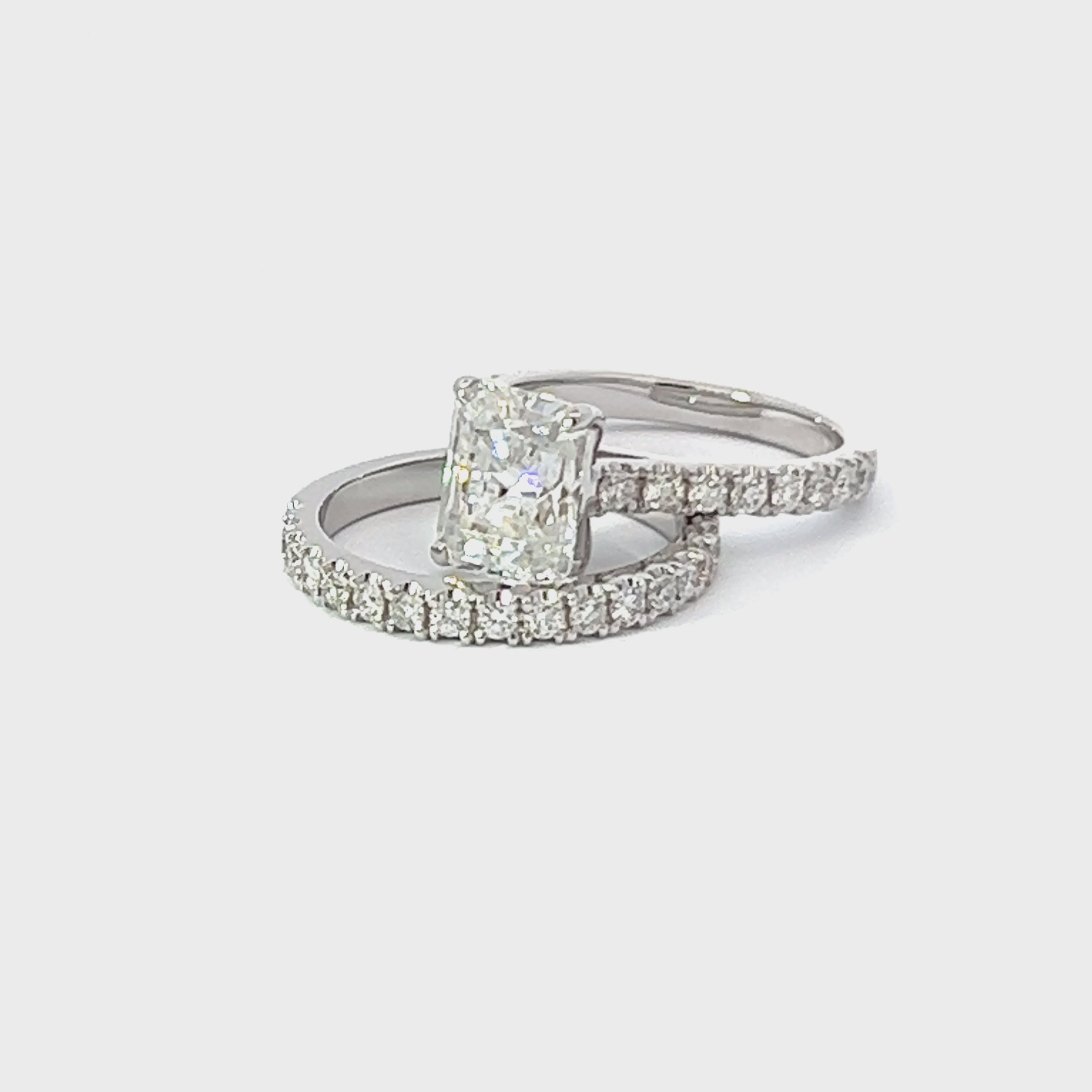 14K White Gold Radiant Cut Diamond Engagement Ring 14K White Gold Radiant Cut Diamond Engagement Ring