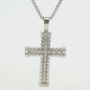 14K Gold Twisted Rope Diamond Cross Pendant 14K Gold Twisted Rope Diamond Cross Pendant