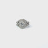 14K White Gold Round Diamond Cut Engagement Ring 14K White Gold Round Diamond Cut Engagement Ring