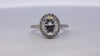 14K White Gold Round Diamond Halo Engagement Ring (3.24 ct) 14K White Gold Round Diamond Halo Engagement Ring (3.24 ct)