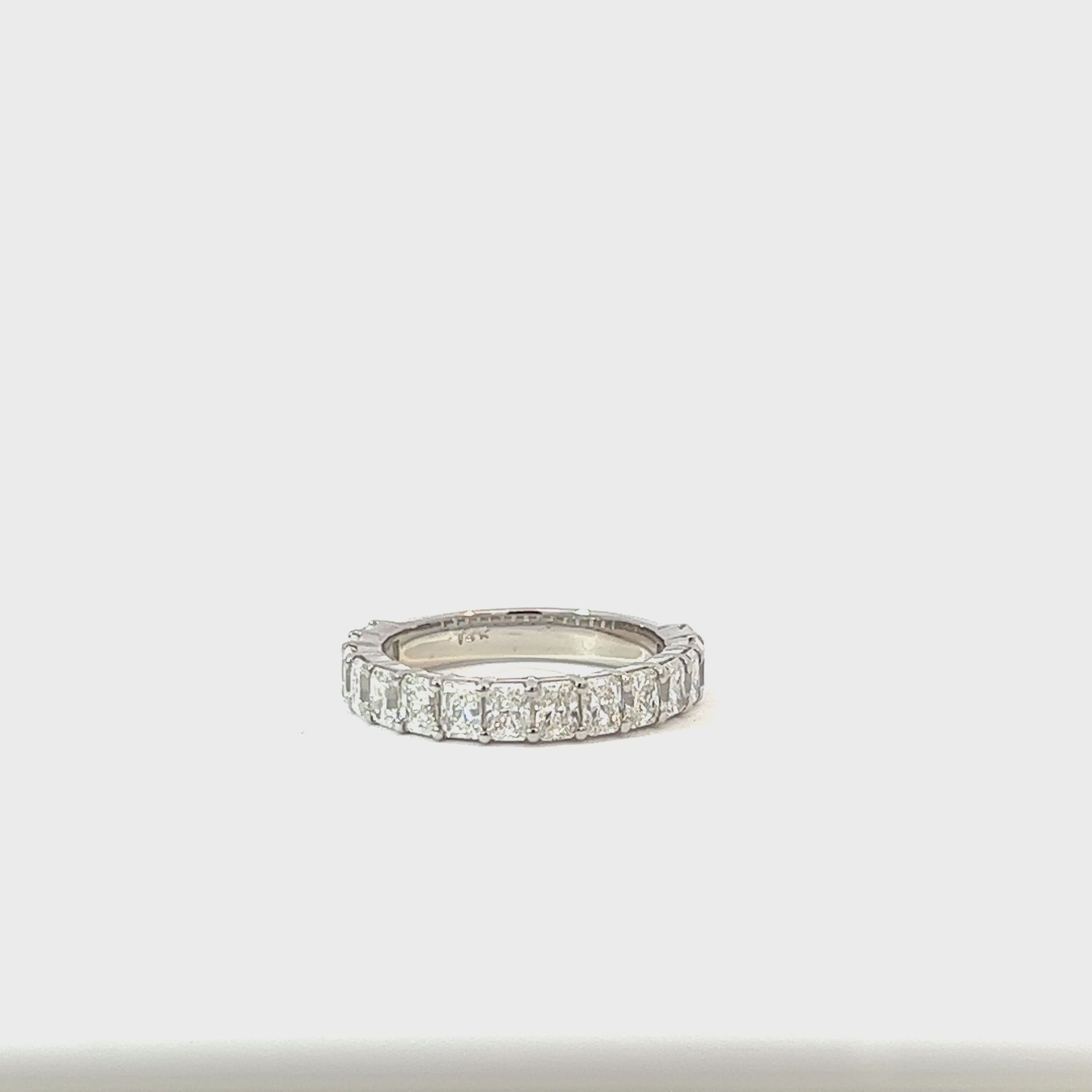 14K White Gold Radiant Diamond Wedding Band (2.13 ctw) 14K White Gold Radiant Diamond Wedding Band (2.13 ctw)