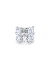 14K White Gold Round & Baguette Cut Semi-Mount Diamond Engagement Ring (2.96 ct) 14K White Gold Round & Baguette Cut Semi-Mount Diamond Engagement Ring (2.96 ct)