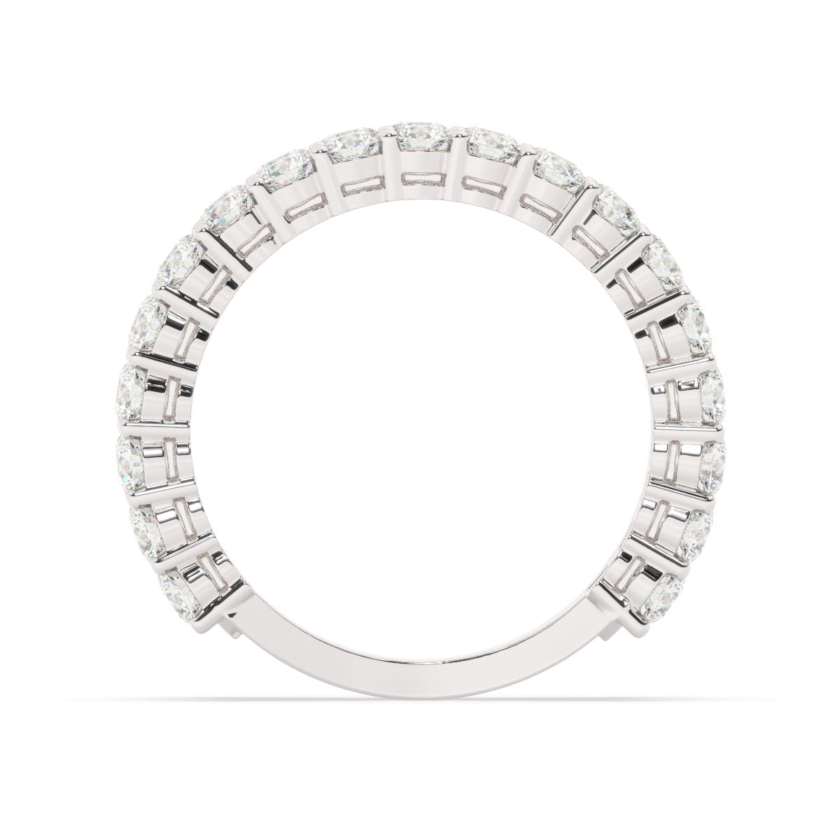 14K White Gold Diamond Baguette Anniversary Wedding Ring (5.15 ct)_ 14K White Gold Diamond Baguette Anniversary Wedding Ring (5.15 ct)_