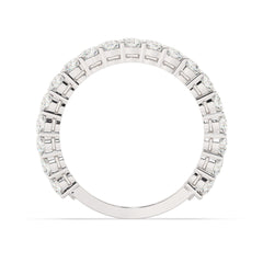 14K White Gold Diamond Baguette Anniversary Wedding Ring (5.15 ct)_ 14K White Gold Diamond Baguette Anniversary Wedding Ring (5.15 ct)_
