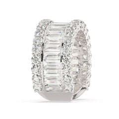 14K White Gold Diamond Baguette Anniversary Wedding Ring (5.15 ct)_ 14K White Gold Diamond Baguette Anniversary Wedding Ring (5.15 ct)_